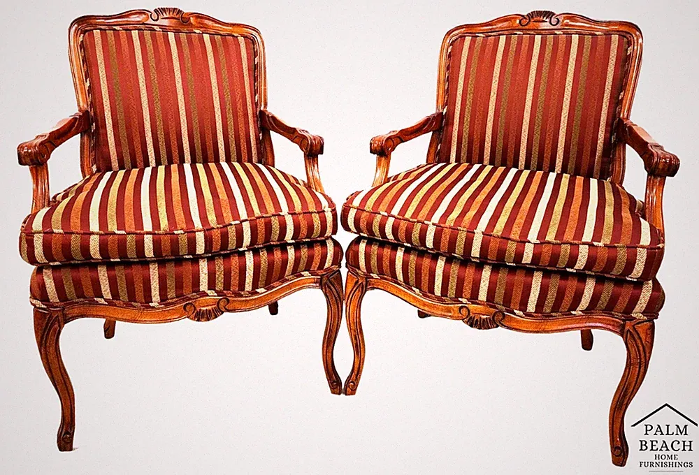 French Country Armchairs - A Pair